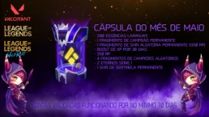 Cápsula Prime Gaming Do Mês De Maio / Qualquer Servidor - League of Legends LOL