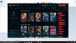 conta gold 4 barata! skins e champs Preço negociavel! - League of Legends LOL