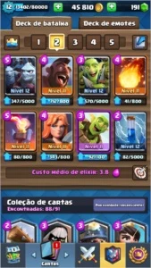 Conta Clash Royale lvl 12 na desafiante 2