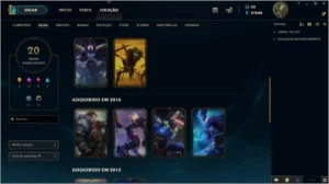 Conta GOLD 4, Skins Vitoriosas, Muitos Espólios e EA - League of Legends LOL