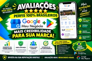 Avaliações 100% Reais para Google Meu Negócio e Play Store - Redes Sociais