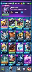 conta clasy royale  Nível 13, 344943 Mil Gold e 1915 Gemas - Clash Royale