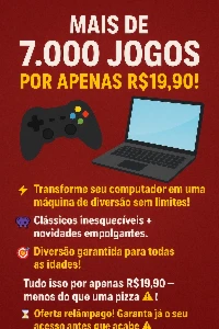 🎮🔥 Mais de 7.000 Jogos por APENAS R$19,90! 🔥🎮