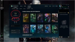 Conta League Of Legends | Todos champions | 74 SKINS |Platin LOL