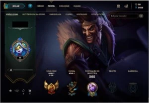 Conta League Of Legends - Gold - Level 63 LOL