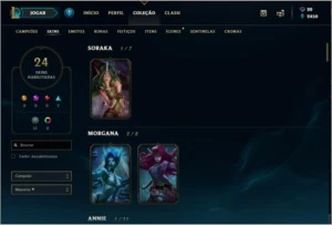 Conta League Of Legends - Gold - Level 63 LOL