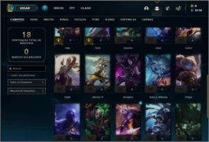 Conta prata 1 com 3 skins e 26 champs - League of Legends LOL