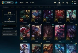 Conta Mestre - Smurf LOL (league of legends) ELOMOON
