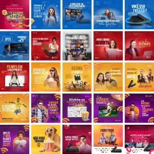 Pack Canva Iptv 200 Artes Editável