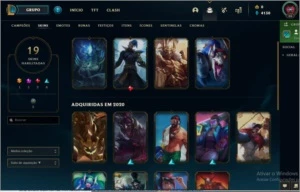 Vendo Smurf MD10 zerado e 48 champs,19 skins boas - League of Legends LOL