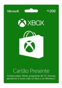 gift card 200 R$ xbox one - Gift Cards