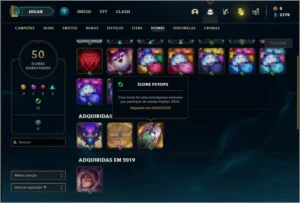 Conta ouro 4 com 4 skins e 22 champs - League of Legends LOL