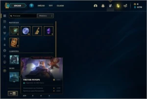 Conta ouro 4 com 4 skins e 22 champs - League of Legends LOL