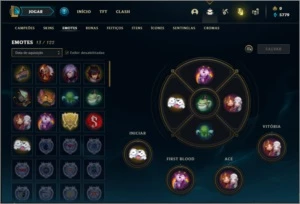 Conta ouro 4 com 4 skins e 22 champs - League of Legends LOL