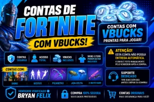 Contas Fortnite Com 4500 V-Bucks Disponíveis
