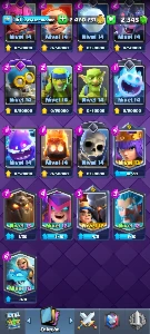Cv61, 15K+🏆, Comuns, Raras E Épicas Full - Clash Royale