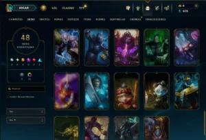 Esmeralda 2 com 75 Champs e 48 Skins - League of Legends LOL