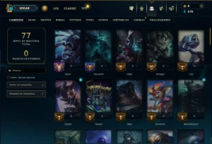 Esmeralda 2 com 75 Champs e 48 Skins - League of Legends LOL