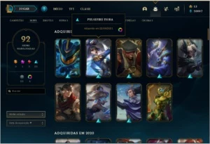 Conta league of legends 92 skins+139 campeoes LOL