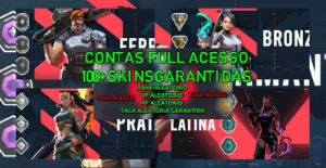 Contas Valorant 100 à 200 Skins Full Acesso Skins Aleatórias