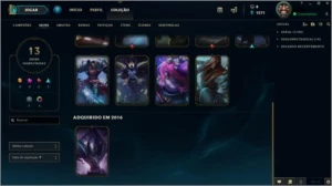 ACC PLATINA V - 35 CAMPEÕES - 13 SKINS - League of Legends LOL