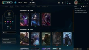 ACC PLATINA V - 35 CAMPEÕES - 13 SKINS - League of Legends LOL