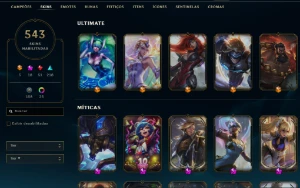 conta lol 543 skins - League of Legends