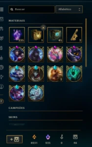 conta lol 543 skins - League of Legends