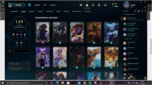 conta lol lvl 437 gold 4 149 skins - League of Legends