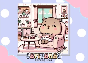 Arquivo Digital Livro de colorir Capivara – PDF - eBooks