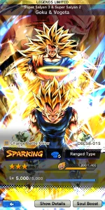 Dragon ball legends Goku ssj 3 vegeta ssj 3 + 31k de cristal - Outros