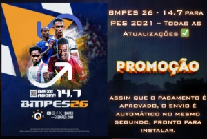 BMPES 26 - 14.7 para PES 2021 – Todas as Atualizações ✅ - eFootball PES