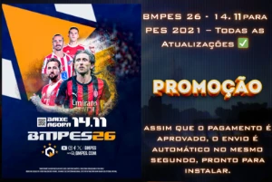 BMPES 26 - 14.11 para PES 2021 – Todas as Atualizações ✅