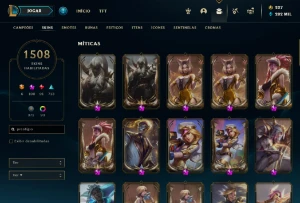 Conta lol 1508 skins (pax tf) - League of Legends
