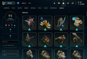 Conta lol 1508 skins (pax tf) - League of Legends