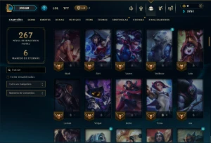 Unranked com 125 Champs e 41 Skins ( MID / ADC / TOP ) - League of Legends LOL
