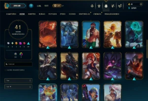 Unranked com 125 Champs e 41 Skins ( MID / ADC / TOP ) - League of Legends LOL