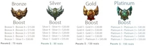 Elo job , ouro ao platina ..  58 reais - League of Legends LOL