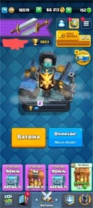 Conta nível 14 com campeões - Clash Royale