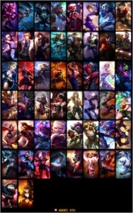 Ouro 4 / 50 Skins /  Espólios / ETC - League of Legends LOL