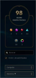 CONTA DE LOL, VÁRIAS SKINS GOLD 5 - League of Legends
