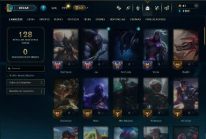 Prata 3 com 70 Champs e 16 Skins ( Mais de 200 Jogos ) - League of Legends LOL