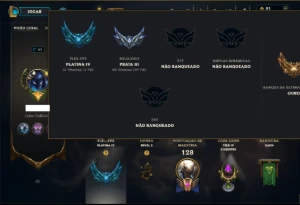 Prata 3 com 70 Champs e 16 Skins ( Mais de 200 Jogos )