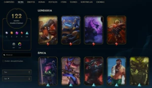 Conta League of Legends Full Acesso Rammus Rei e Kayle Juiza LOL