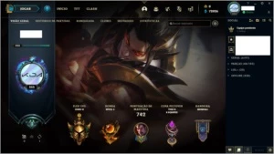 Conta com +350 skin, 4 skins prestigio e 5 Vitoriosas - League of Legends LOL