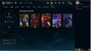 Conta diamante III 55%wr - League of Legends LOL