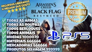Assassin's Creed Black Flag Resynced (PS5) - Itens Liberados - Outros