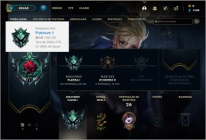 Conta Platina 1 - League of Legends LOL
