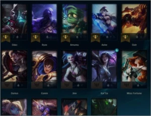 CONTA PLATINA 1 SMURF - League of Legends LOL