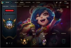 CONTA GOLD 4 LOL (35 CAMPEÕES) COM SKINS - League of Legends